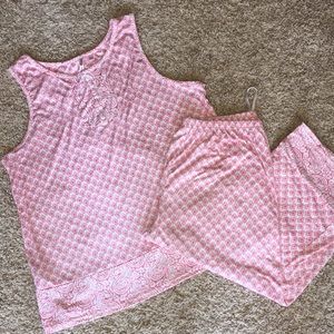 Coral summer pajama set by Body Touch